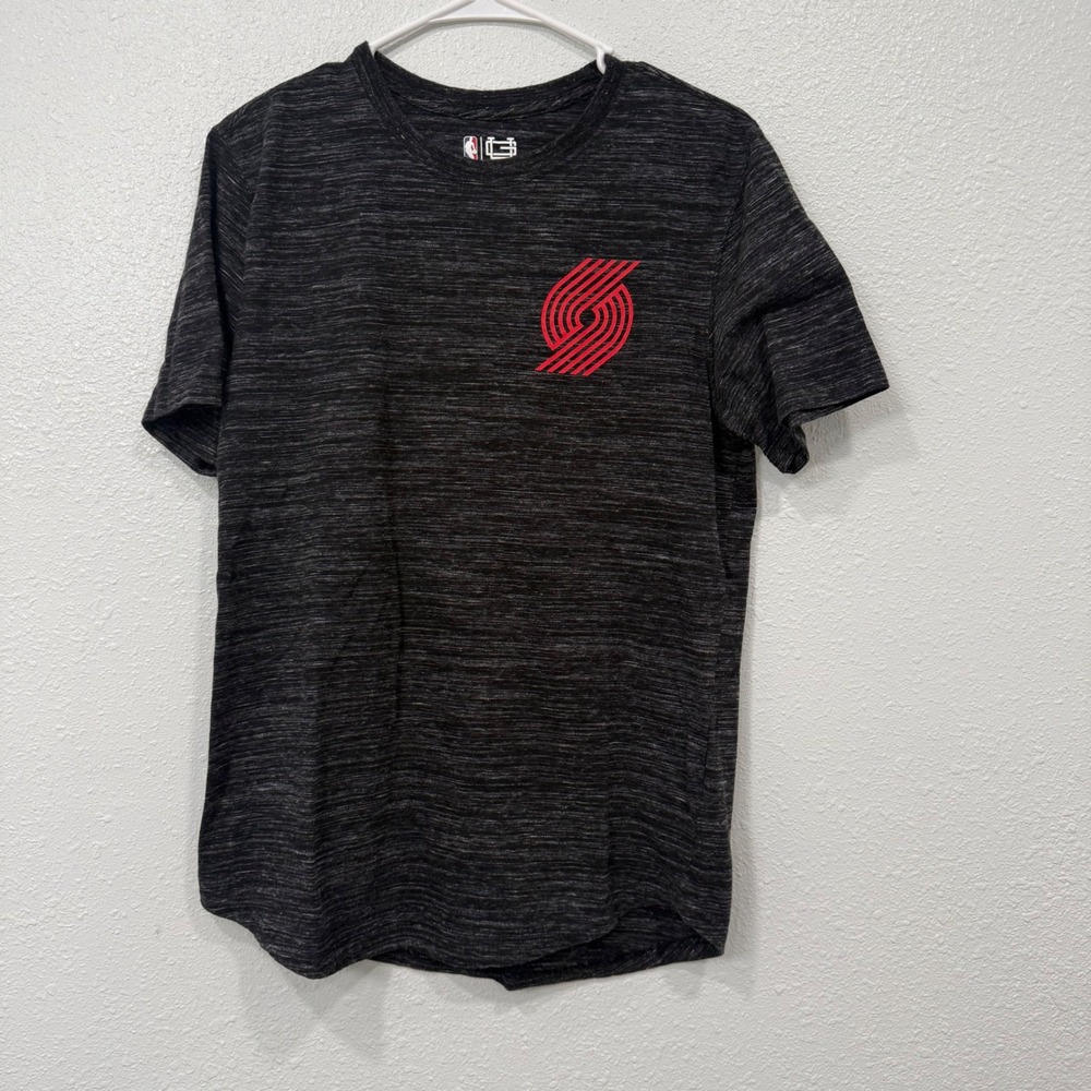 NBA Ultra Game Portland Trail Blazers Shirt Womens Medium Charcoal Space Dye